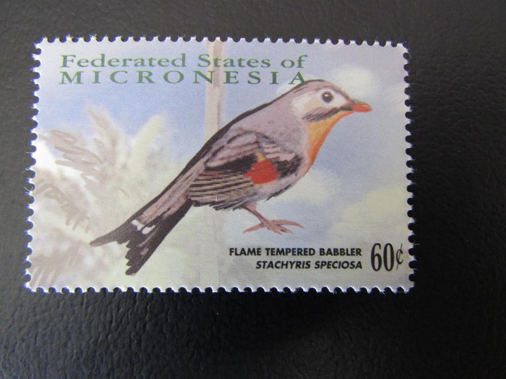 Postzegel Vogel: Japanse Nachtegaal uit Micronesië, Ophalen of Verzenden, Postfris, Dier of Natuur