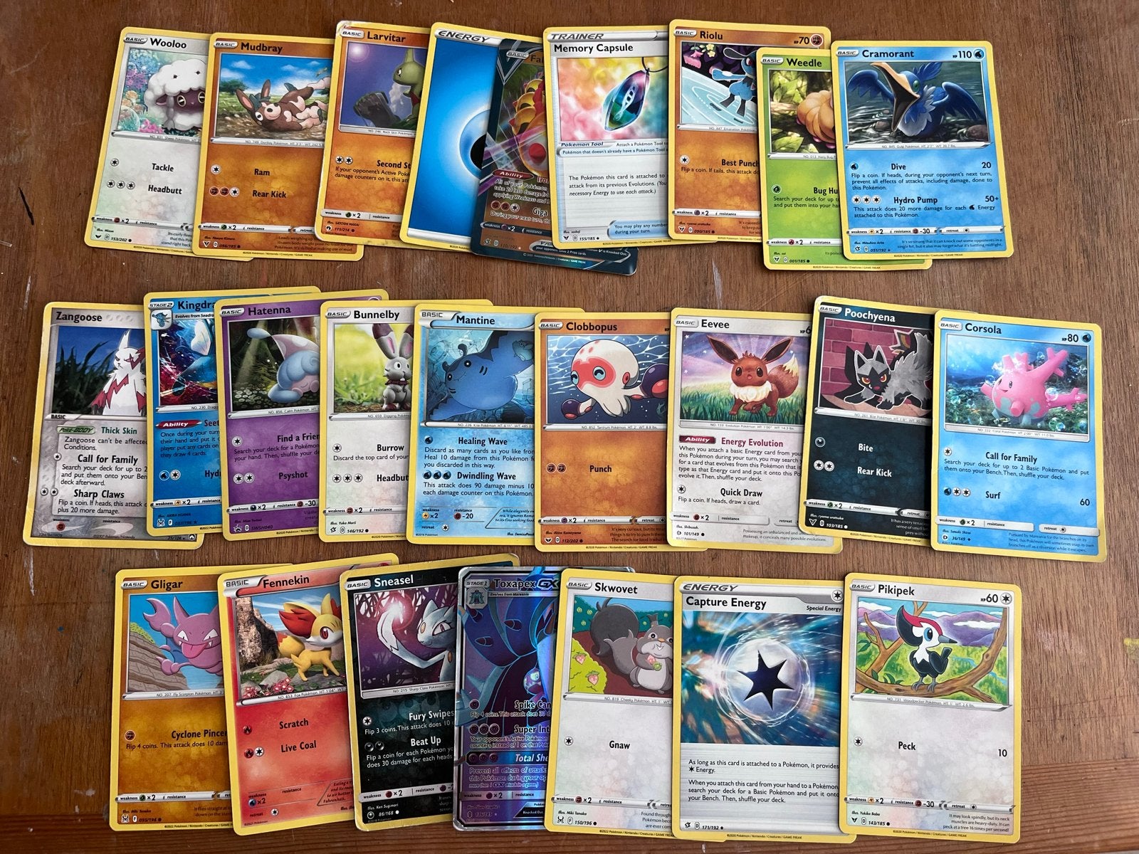 Grote collectie Pokémon kaarten (25) - Diverse karakters, Hobby en Vrije tijd, Ophalen of Verzenden, Zo goed als nieuw, Meerdere kaarten