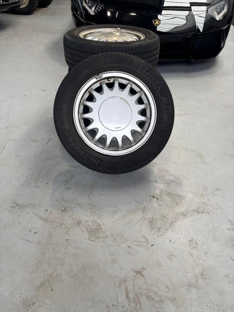 Originele Saab Sunburst velgen 15 inch (4x108), Ophalen, Gebruikt, 15 inch, Banden en Velgen