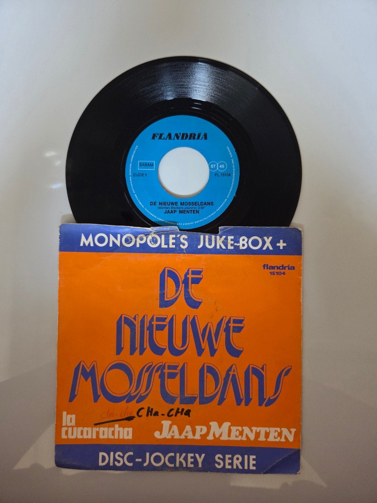 Jaap Menten - De nieuwe mosseldans, Ophalen of Verzenden, Gebruikt, 7 inch, Nederlandstalig
