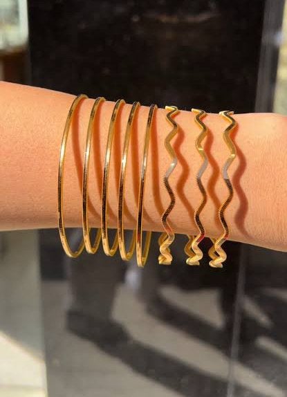 Zigzag ajda bilezikleri | bekende ajda armband goud verguld, Sieraden, Tassen en Uiterlijk, Armbanden, Ophalen of Verzenden, Nieuw
