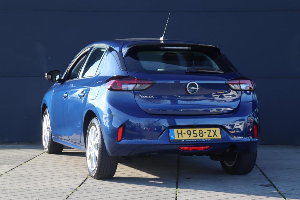 Opel Corsa 1.2 Elegance 100pk / Apple CarPlay / Camera / 16', Stof, Gebruikt, Euro 6, Blauw