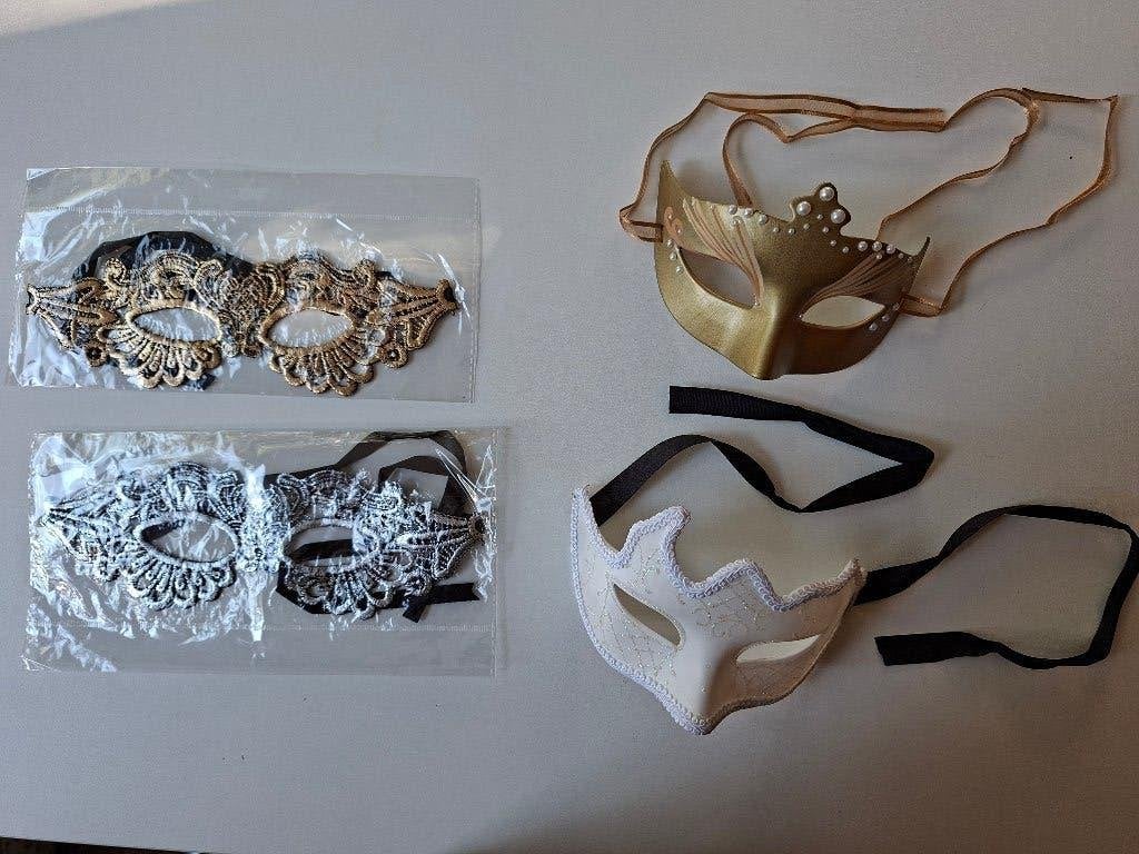 4 maskers, Ophalen of Verzenden, Nieuw