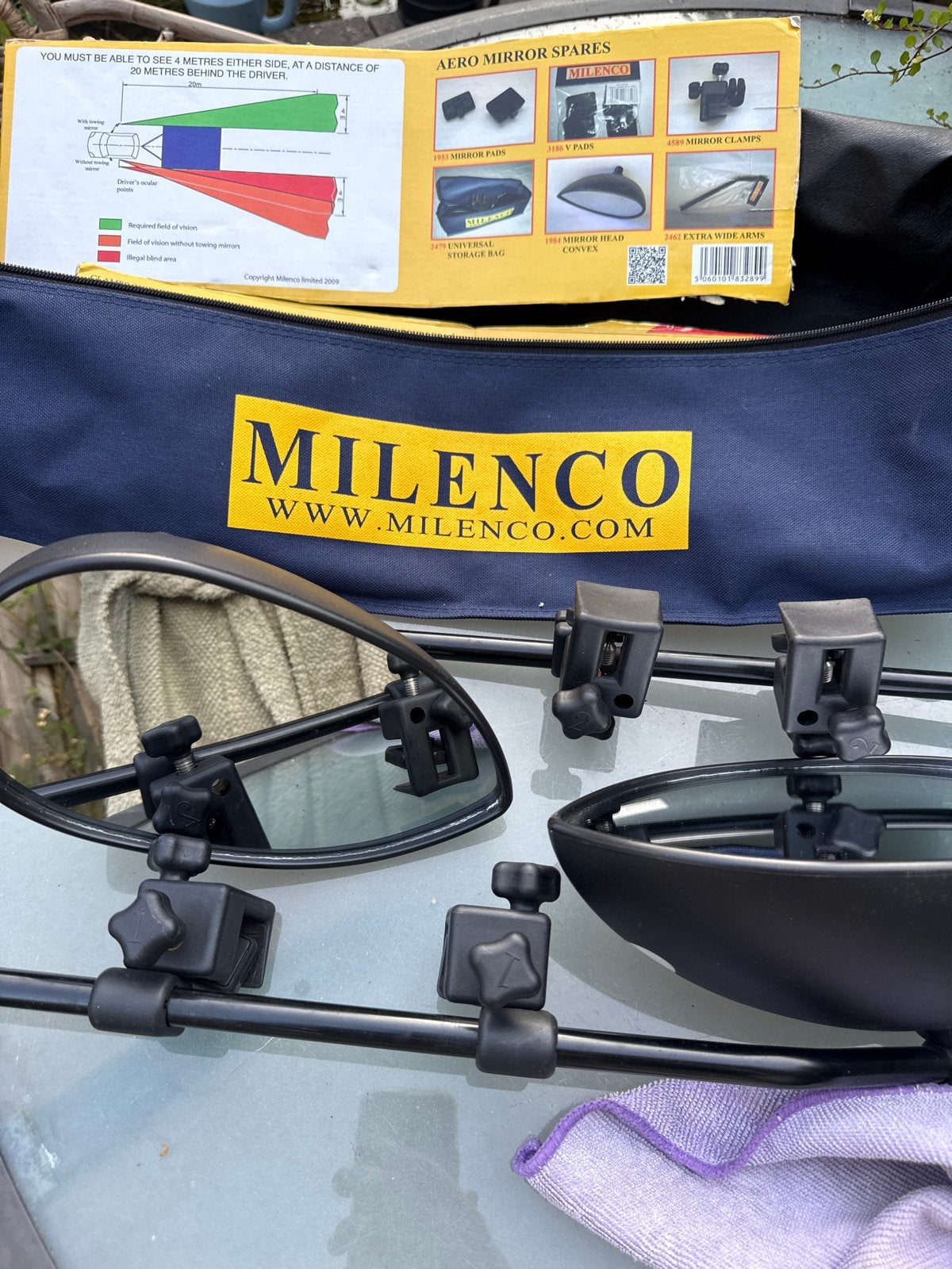 Milenco Aero 3 XXL Caravan Spiegels - Zo goed als nieuw, Ophalen of Verzenden, Zo goed als nieuw