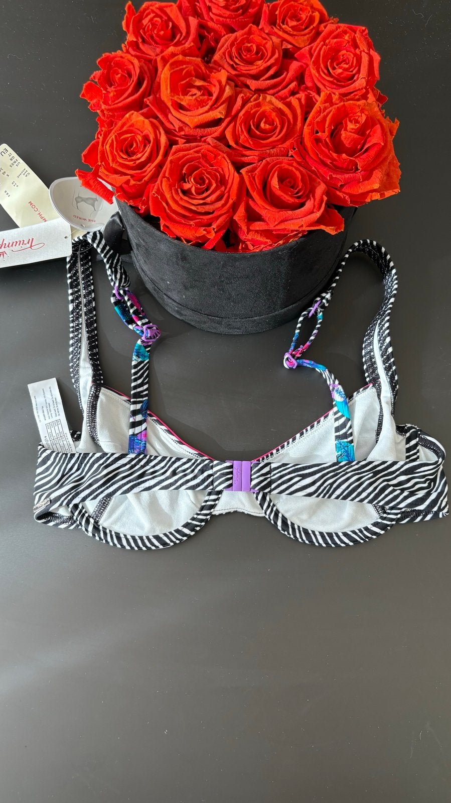 Triumph bikini top 38B - Zebraprint, Verzenden, Nieuw, Zwart, Bikini