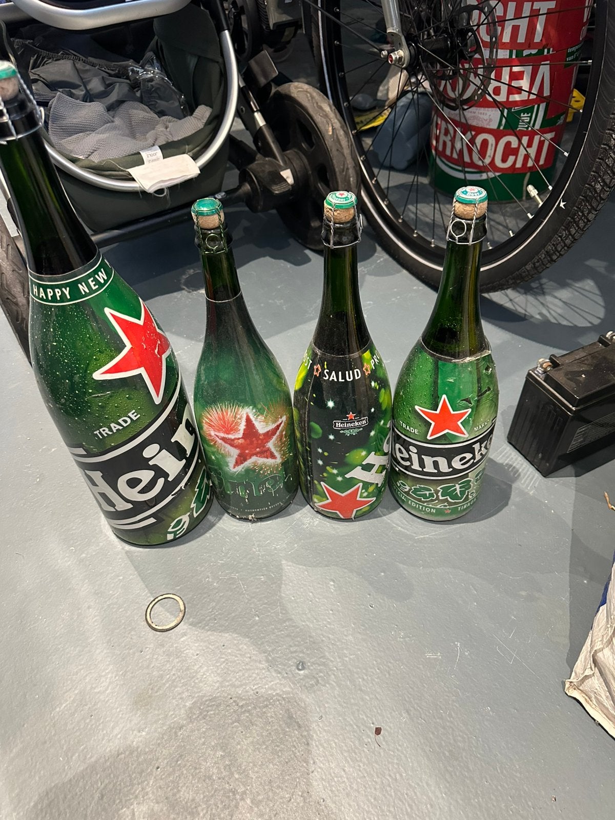Heineken magnum flessen, Ophalen of Verzenden, Zo goed als nieuw, Flesje(s), Heineken