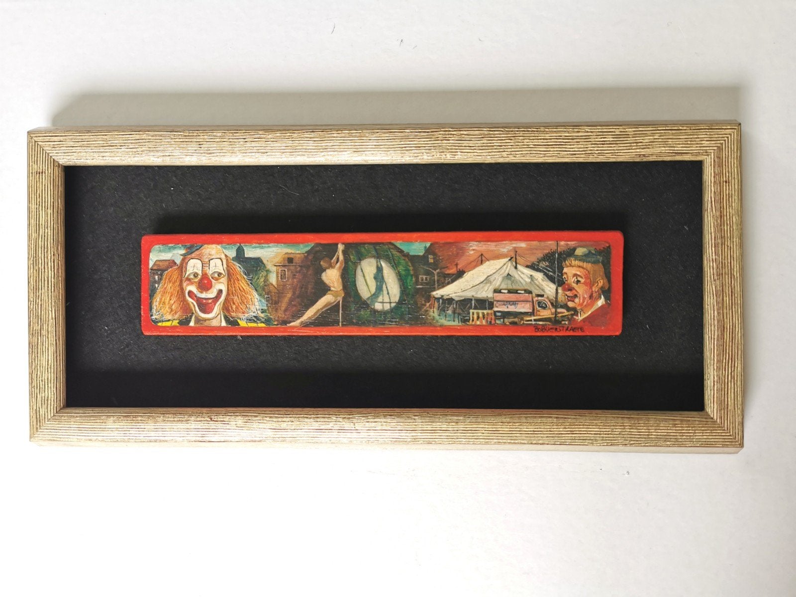 Bob Verstraete schilderij theater amusement, Antiek en Kunst, Verzenden