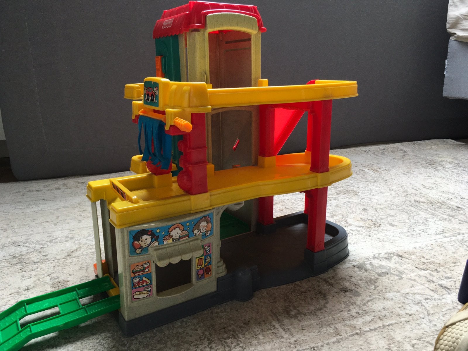 Fisher-Price garage, Kinderen en Baby's, Ophalen of Verzenden, Zo goed als nieuw, Speelset