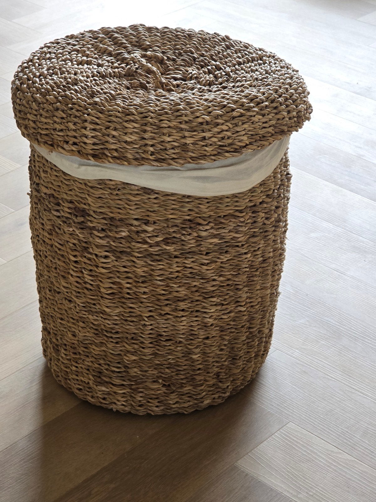 wasmand zeegras, Huis en Inrichting, Woonaccessoires | Schalen en Manden, Ophalen, Rond, Riet