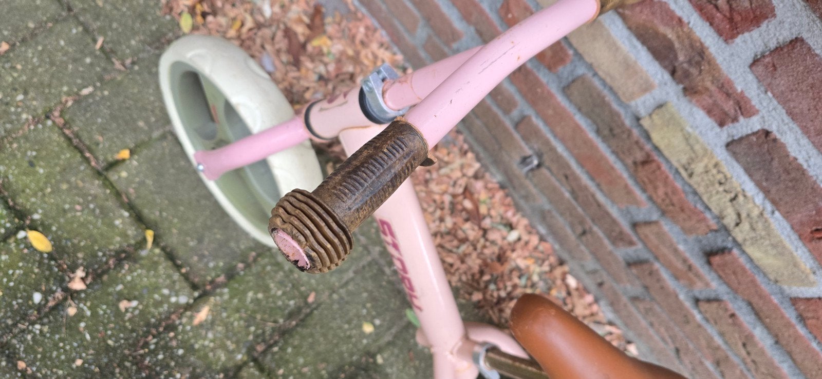 Roze loopfietsje 'Story' voor kinderen tm 4 jr, Fietsen en Brommers, Ophalen, Gebruikt, Minder dan 16 inch, Story