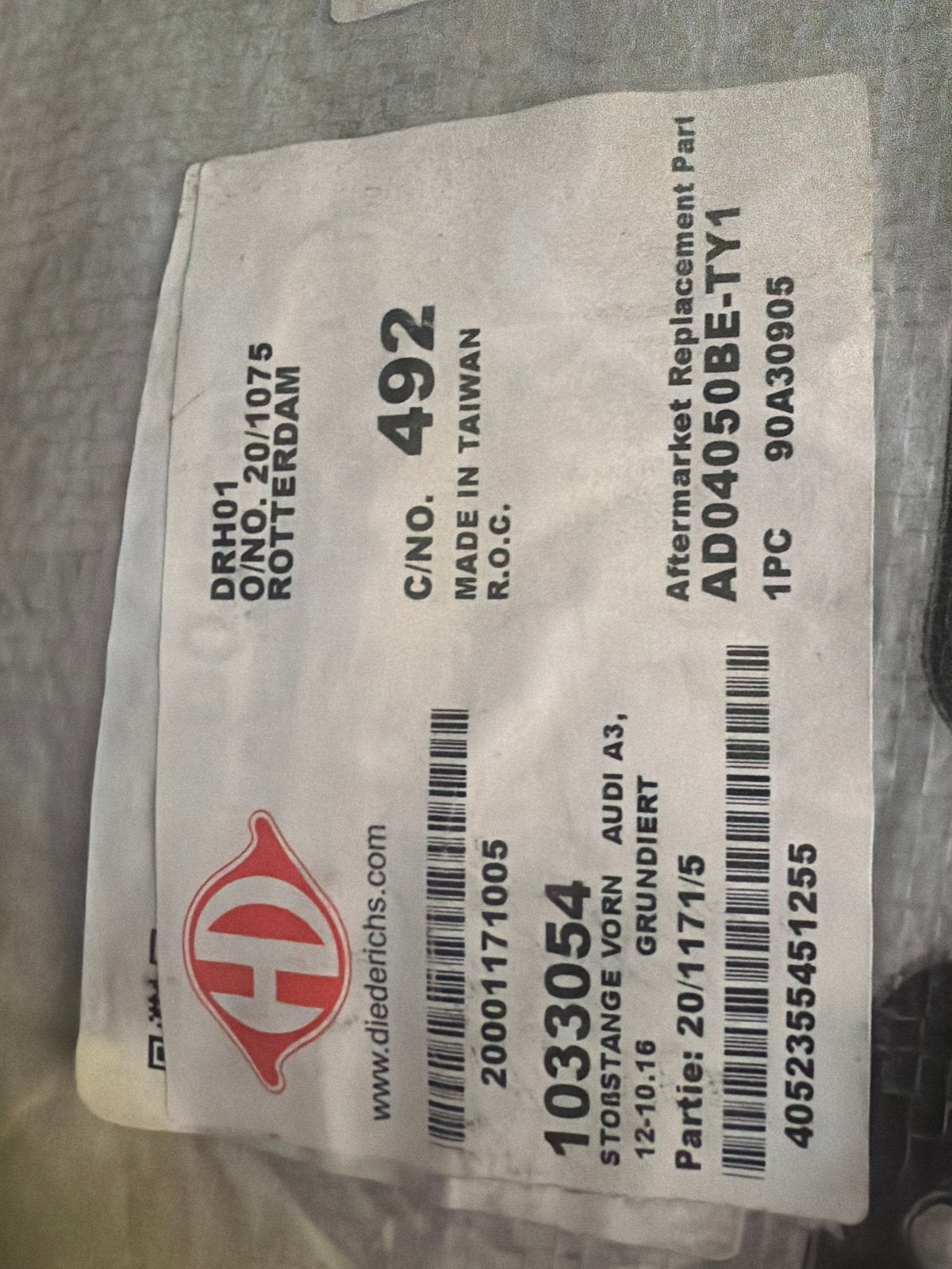 Nieuwe Voorbumper Audi A3 - Zwart, Gegrond, Ophalen, Voor, Nieuw, Audi