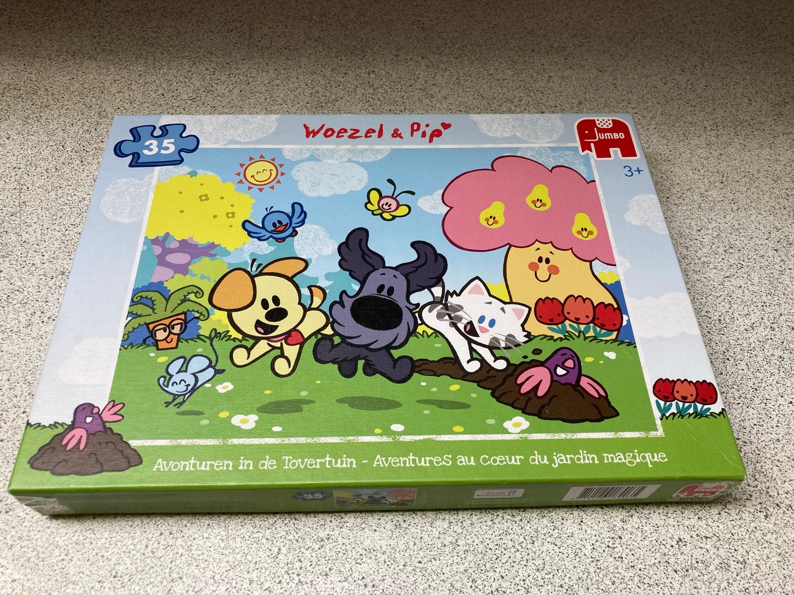 Woezel & Pip Jumbo puzzel 35 stukjes - Avonturen in de Tover, Ophalen of Verzenden, 10 tot 50 stukjes, Zo goed als nieuw, 2 tot 4 jaar