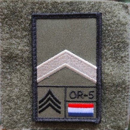 NAVO rang Wachtmeester patch, Verzenden, Landmacht, Nederland, Embleem of Badge