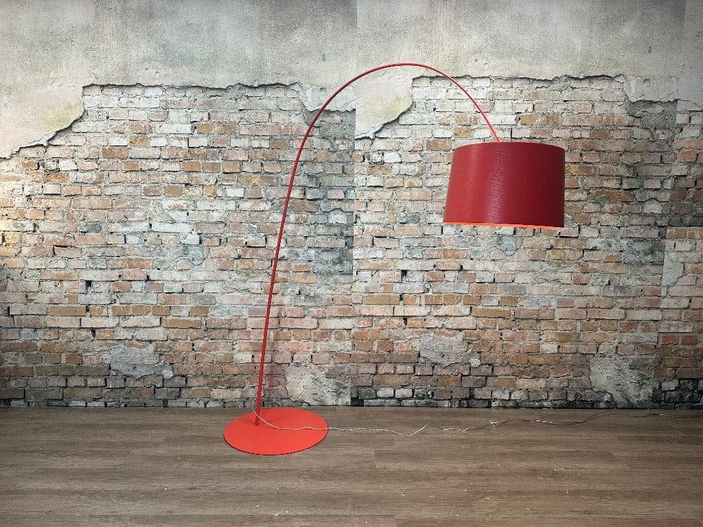 Foscarini Twiggy LED Vloerlamp – Rood | Marc Sadler, Ophalen, 200 cm of meer, Design, Kunststof