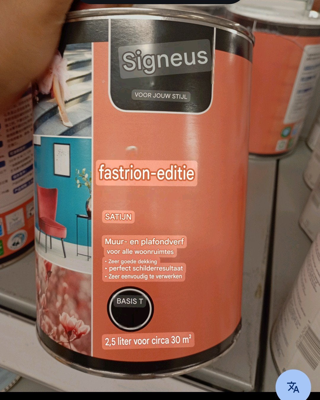 Satijn Wand- en Plafondverf – 2,5 L, Ophalen of Verzenden, Nieuw, Overige materialen, Overige stijlen