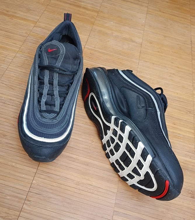 Nike Air Max 97 GS Sneakers, Zwart, Ophalen of Verzenden, Nike air max, Sneakers of Gympen