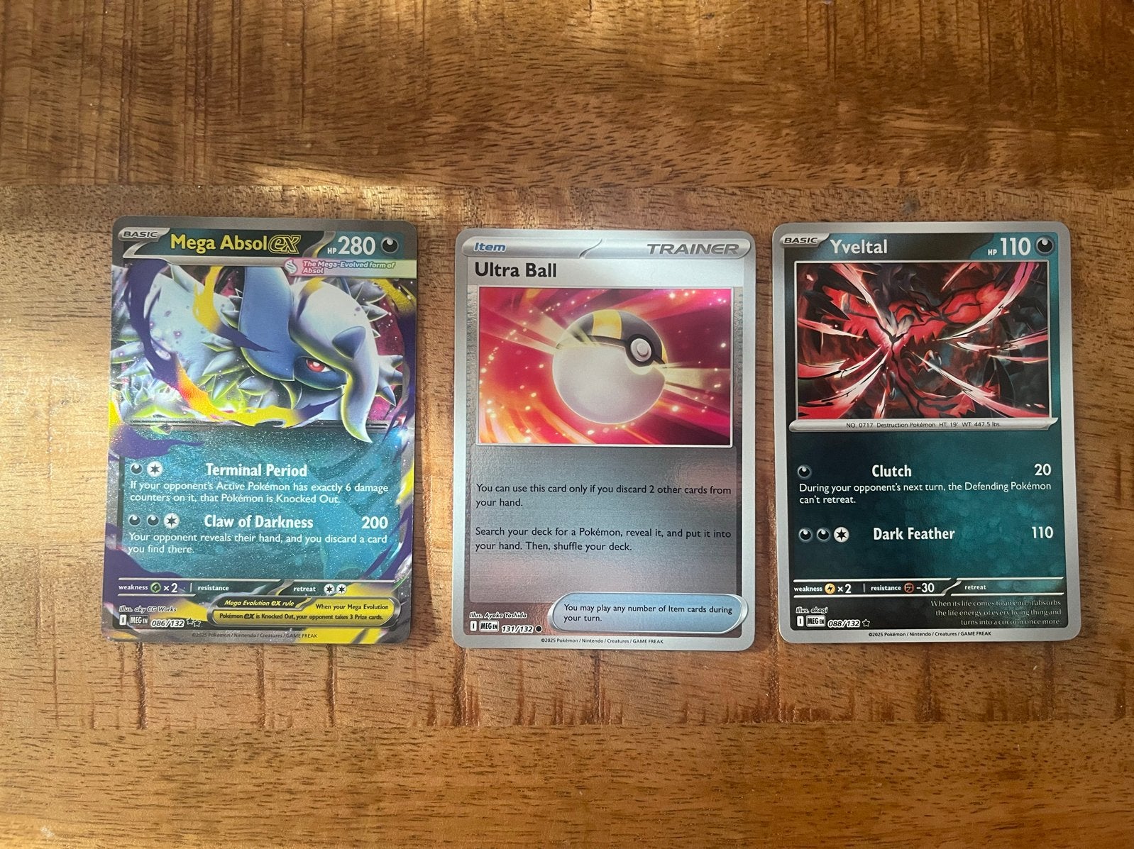 Pokémon Kaarten: Mega Absol EX, Ultra Ball, Yveltal, Ophalen of Verzenden, Nieuw, Meerdere kaarten
