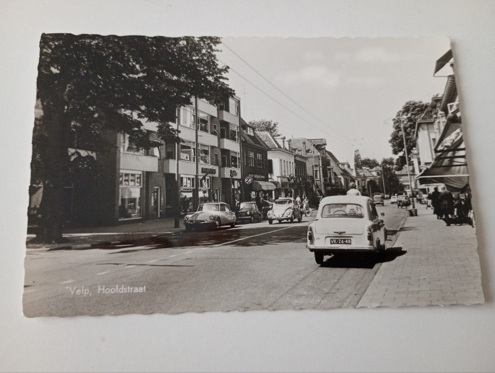 Velp Hoofdstraat met Auto's, Ophalen of Verzenden, 1960 tot 1980, Ongelopen, Gelderland