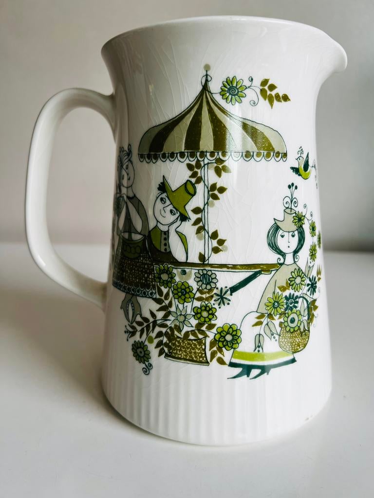 Vintage Turi Design-Market Waterkan Figgjo Flint Jaren 70, Ophalen of Verzenden