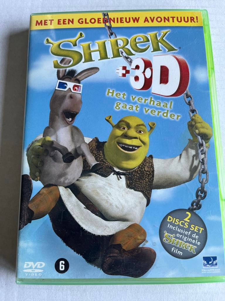 Shrek 3D DVD, Gebruikt, Amerikaans, Boxset, Ophalen of Verzenden