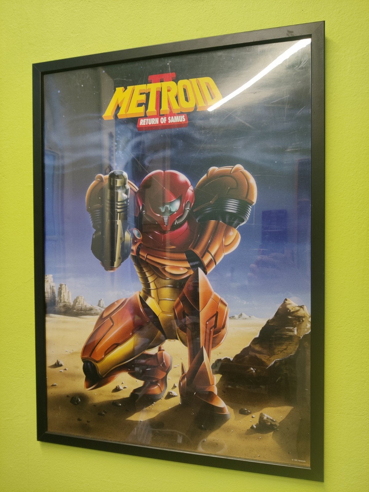 Metroid Return of Samus poster 50x70cm, Ophalen, Met lijst, A1 t/m A3, Film en Tv