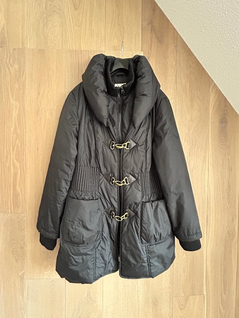 Dames winter jas, Kleding | Dames, Zwart, Ophalen of Verzenden, Gedragen, Maat 42/44 (L)