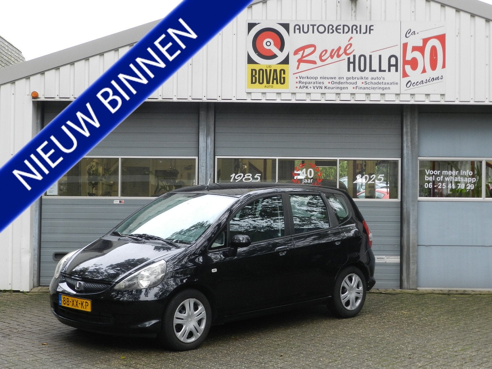 Honda Jazz 1.2 5Deurs Cool Airco Centrale vergrendeling afst, Auto's, Voorwielaandrijving, Dealer onderhouden, Zwart, 4 cilinders
