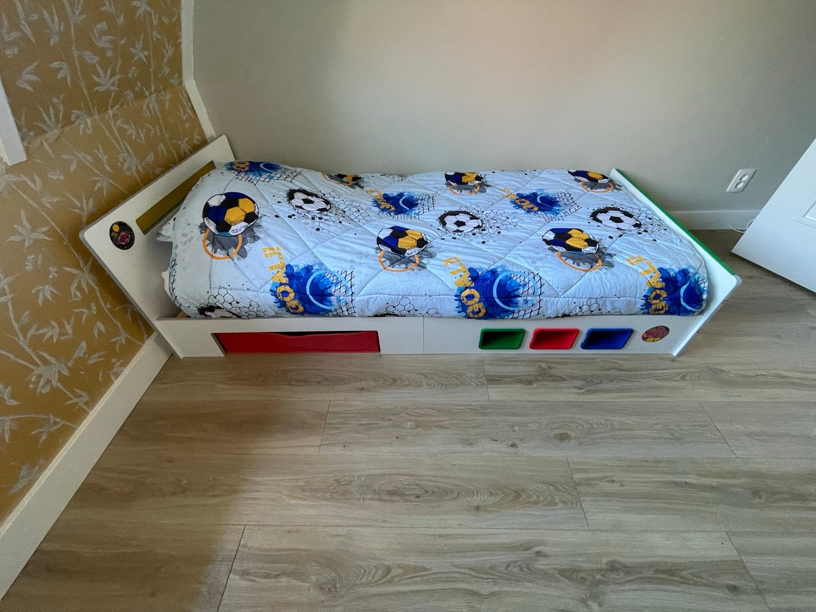 Lego Kinderbed met opbergruimte, Ophalen, 85 tot 100 cm, Gebruikt, Matras