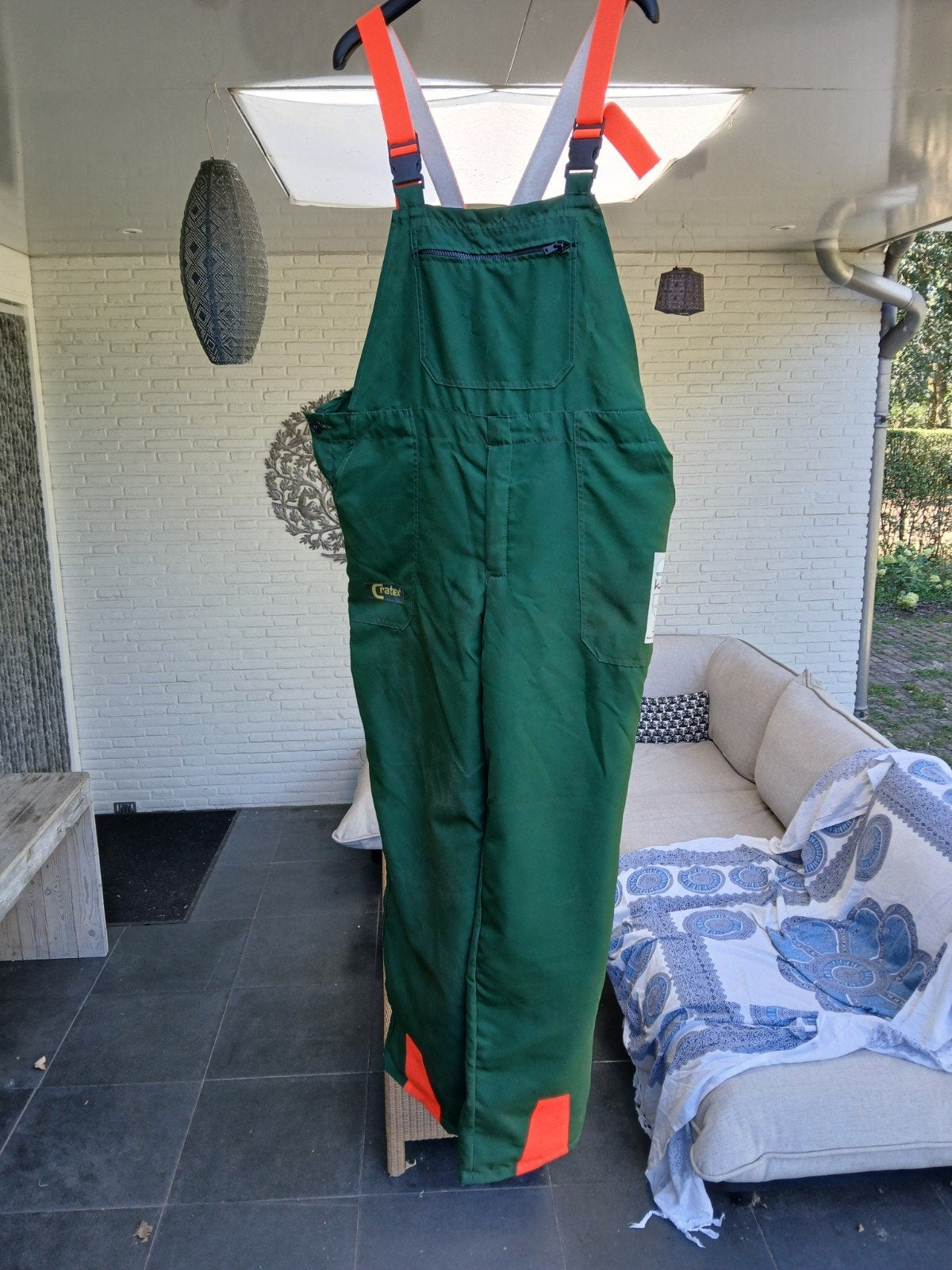zaagbroek XL, zgan, Tuin en Terras, Werkkleding, Ophalen, Zo goed als nieuw, Broek, CRATEX