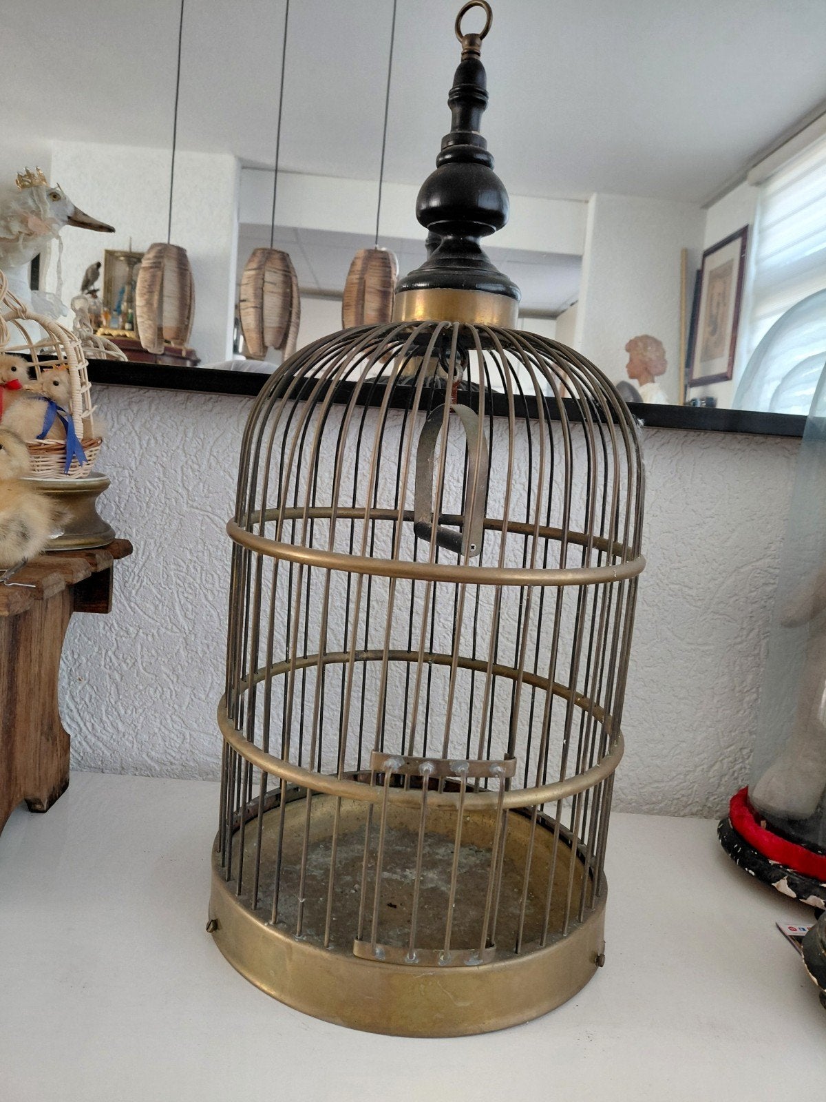 Koperen vogelkooi, Ophalen of Verzenden