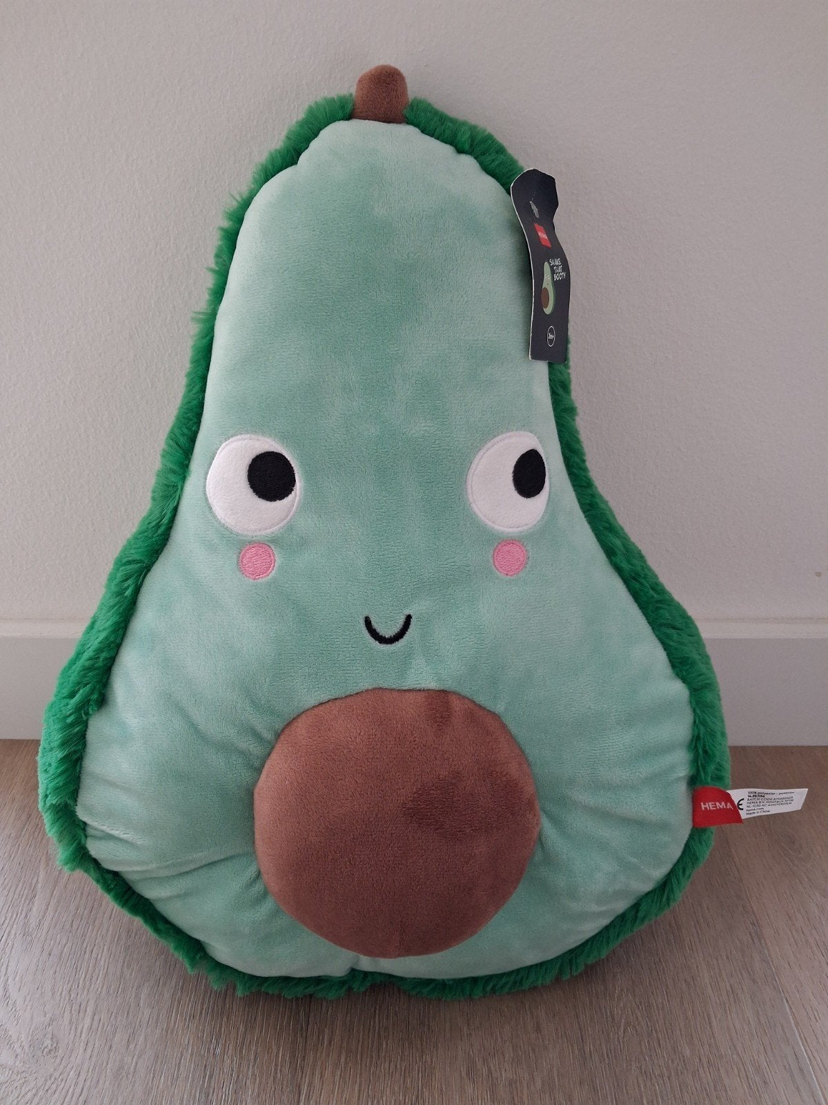 Nieuw! Knuffel Hema avocado groot groen ogen L1151, Ophalen of Verzenden, Zo goed als nieuw, Overige typen