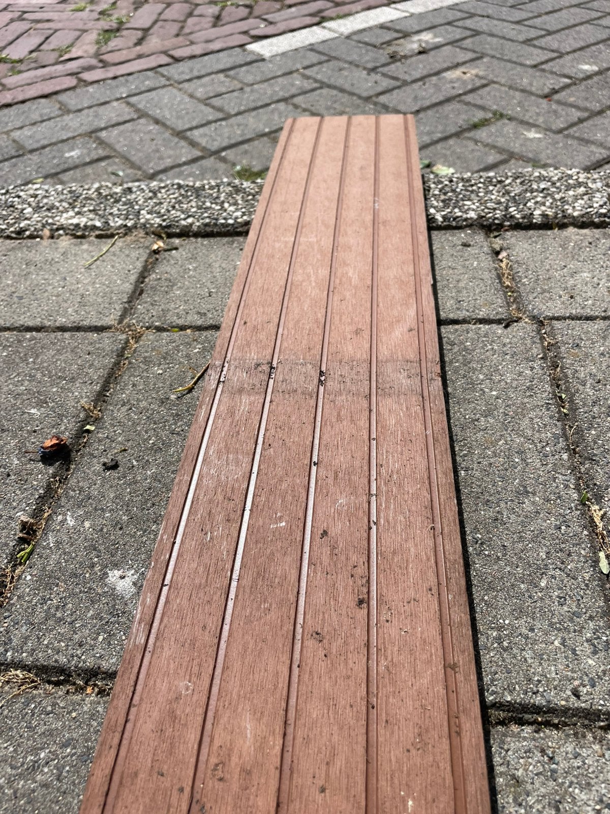 WPC composiet vlonderplanken , zgan 19 m2, Ophalen, Zo goed als nieuw, 250 cm of meer, Planken