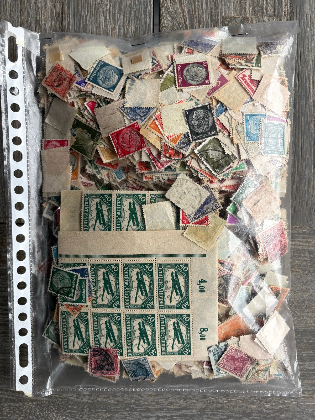 Grote partij postzegels, 269 gram, duitse reich en gebieden, Ophalen of Verzenden, Buitenland