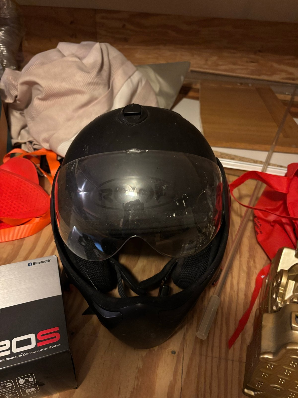 Mooie Roof helm met headset, maat M, Ophalen of Verzenden, Tweedehands, Heren