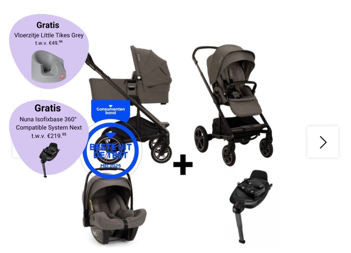 Zgan Complete Nuna Mixx Next Ellis: kinderwagen, auto 3 in 1, Gebruikt, Combiwagen, Met autostoeltje, Ophalen