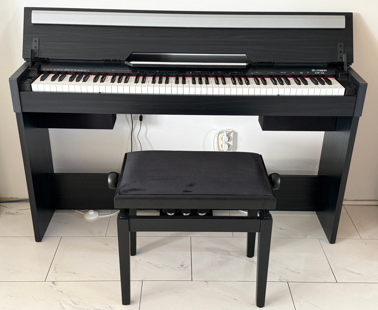 Thomann DP-33 digitale piano, Muziek en Instrumenten, Ophalen, Zwart, Digitaal, Zo goed als nieuw