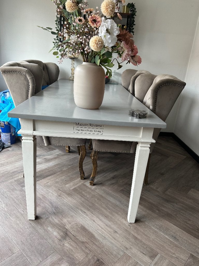 Eetkamerset, Huis en Inrichting, Complete eetkamers, Ophalen, Gebruikt, Landelijk, 4 tot 6 stoelen