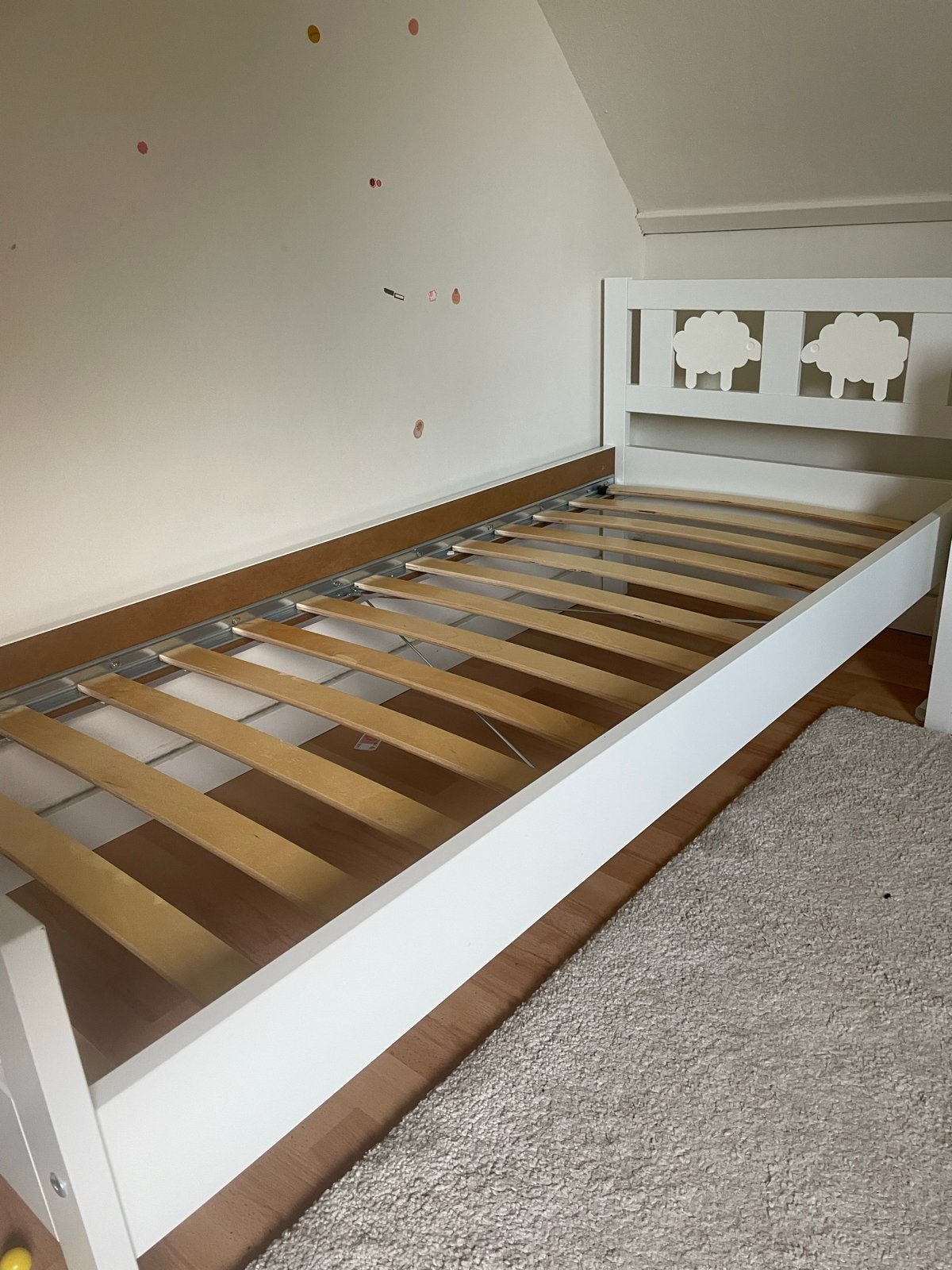 IKEA eenpersoonsbed KRITTER met matras, Ophalen, Gebruikt, 70 tot 85 cm, Lattenbodem