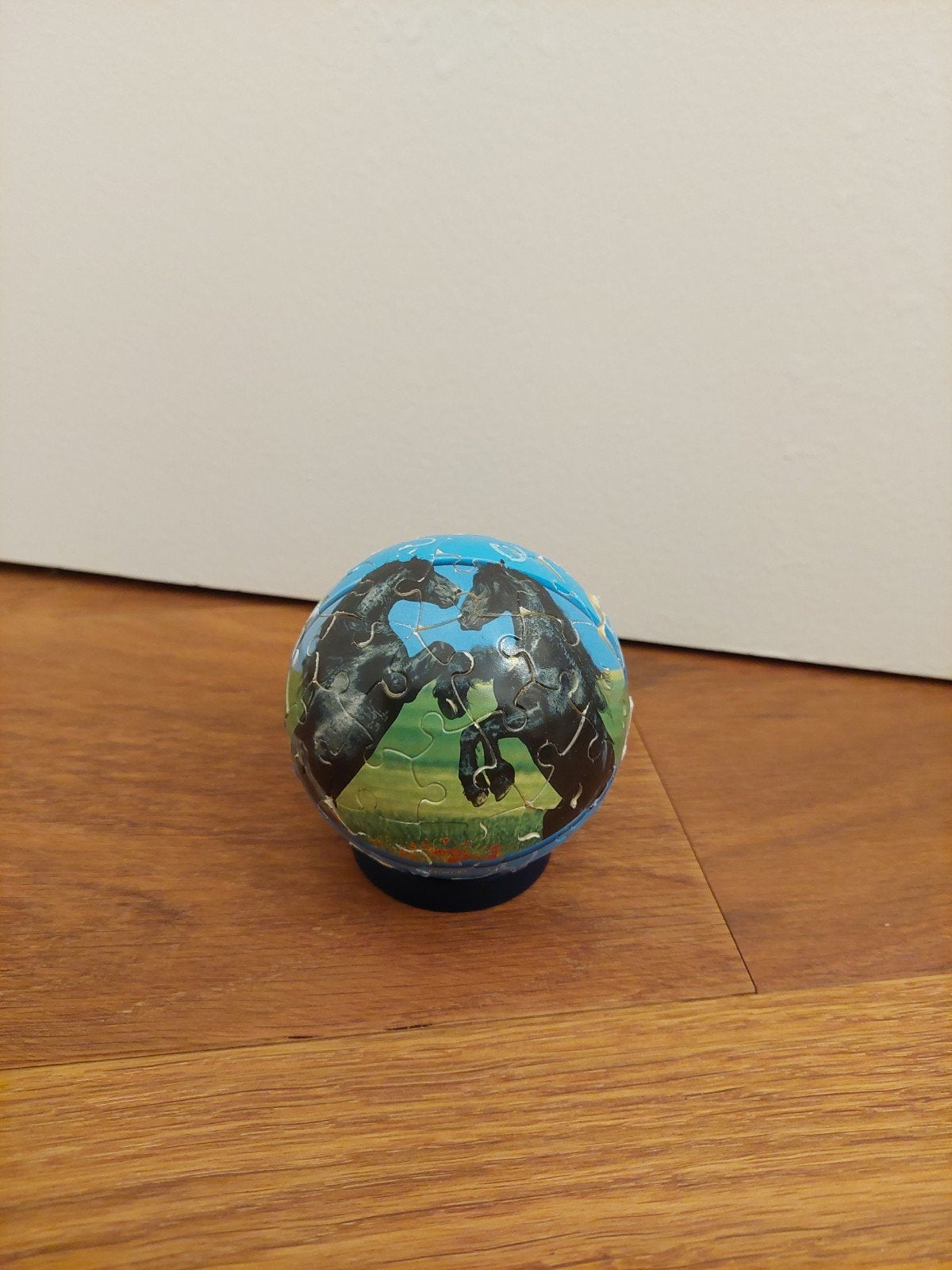 Ravensburger Puzzleball Paarden 60 stukjes, Ophalen of Verzenden, Minder dan 500 stukjes, Gebruikt, Rubik's of 3D-puzzel
