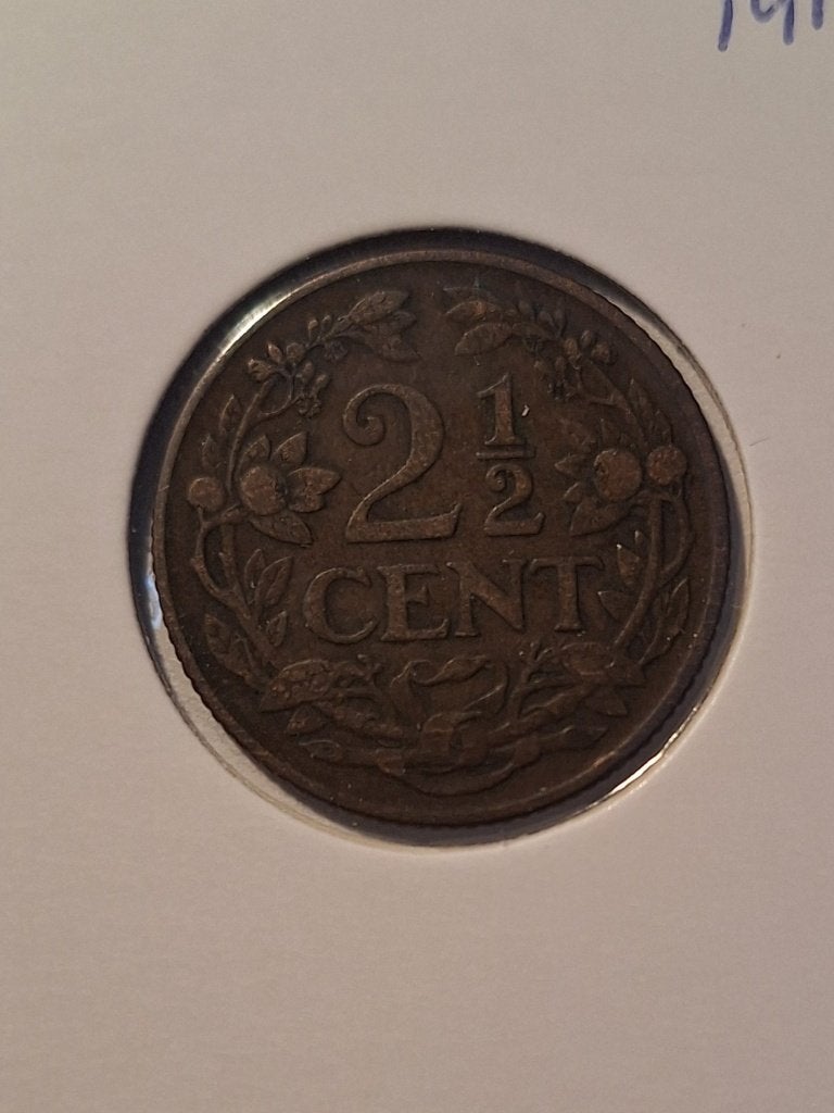 2,5 cent, Verzenden, Koningin Wilhelmina, 1 cent