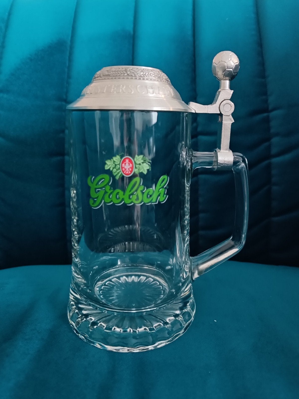 Klassieke Grolsch Bierpul met tinnen deksel. Nieuw, Ophalen of Verzenden