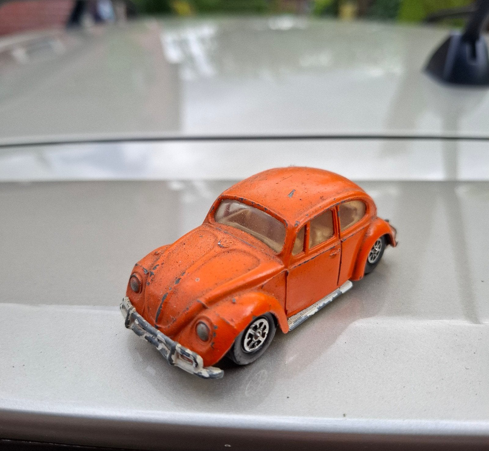 Vintage Corgi Toys Whizzwheels VW Kever Oranje, Hobby en Vrije tijd, Ophalen of Verzenden, Gebruikt, Auto, Corgi