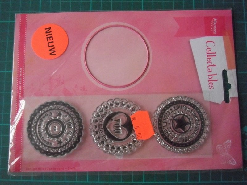 Nieuwe stempels + snijmal Marianne Collectables - COL1320, Ophalen of Verzenden, Nieuw, Overige thema's, Pons of Mal