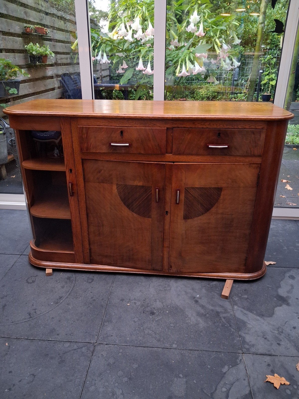 Vintage antiek dressoir kast Amsterdamse School, Ophalen