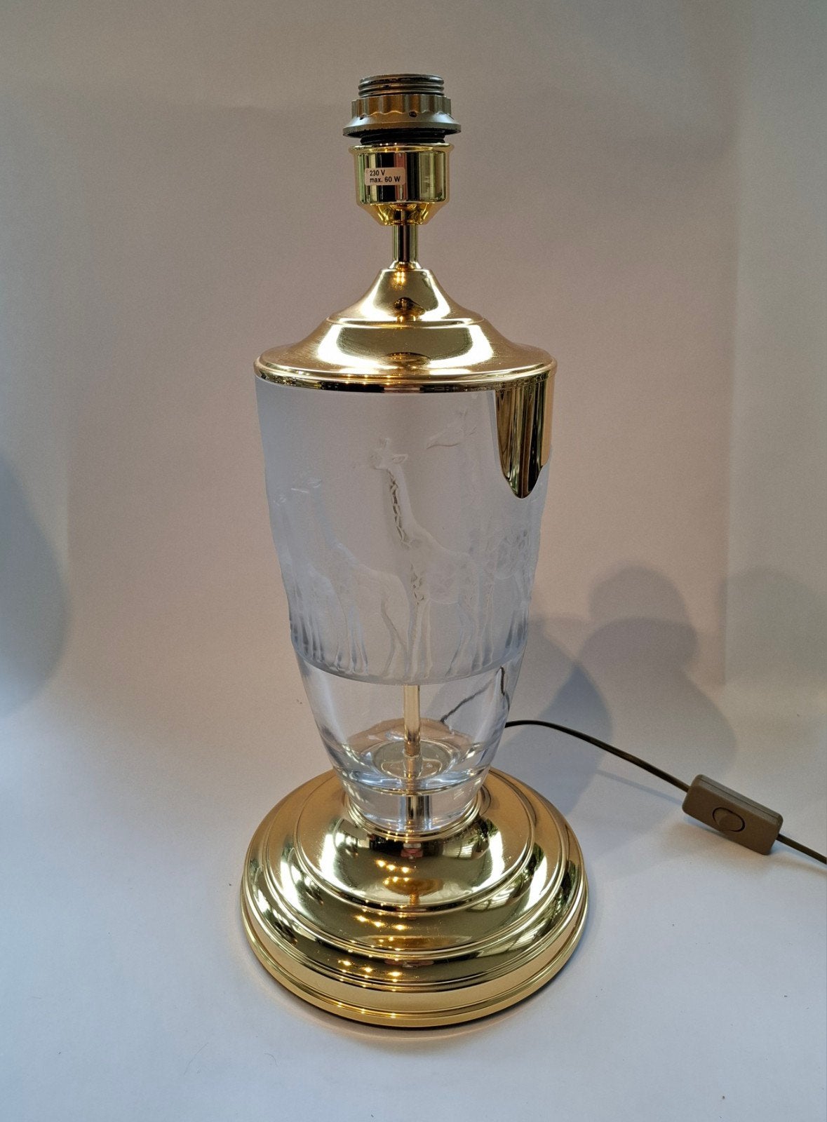 Vintage Nachtmann "Safari" Tafellamp, Ophalen of Verzenden, Glas, Minder dan 50 cm