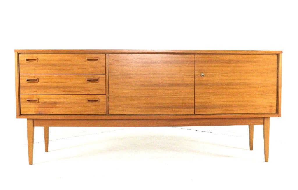 Vintage Bartels sideboard dressoir midcentury gratis bezorgi, -, -, 150 tot 200 cm, Teakhout