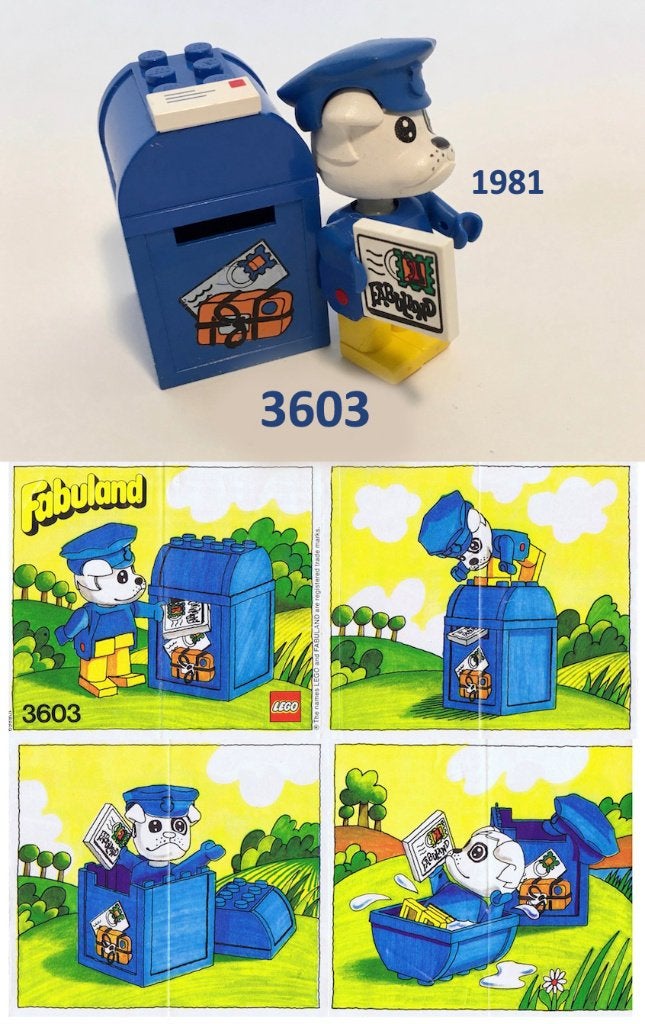 Lego Fabuland 3603 Boris Bulldog met brievenbus, Overige thema's, Lego, Ophalen of Verzenden, Zo goed als nieuw