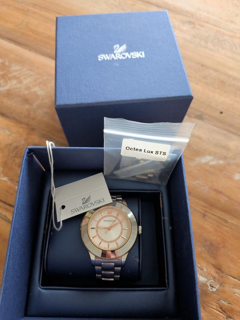 Swarovski horloge, Overige merken, Staal, Polshorloge, Ophalen of Verzenden