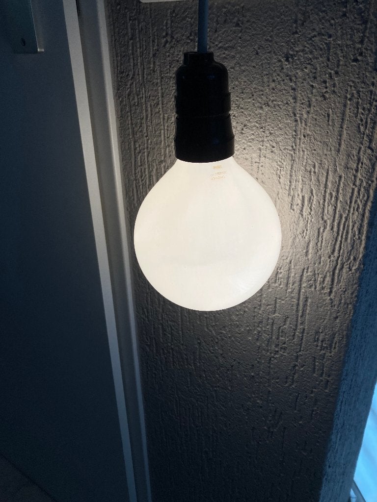Lindner Opaal lamp 100W   Grootte lamp 120mm , Gebruikt, Gloeilamp, 60 watt of meer, E27 (groot)