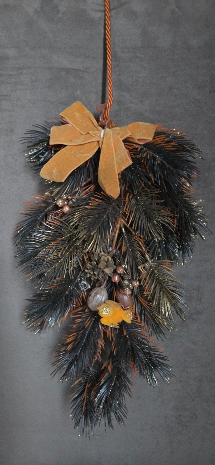 retro vintage kersttoef toef deurhanger !, Ophalen of Verzenden